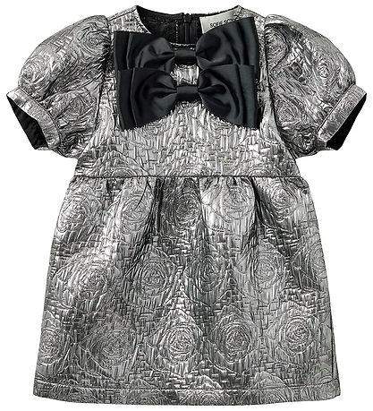 Sofie Schnoor Dress - Silver/Bows