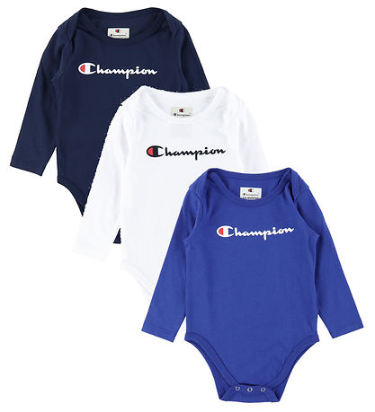 Champion Bodysuit L/æ - 3-Pack - Sky Captain