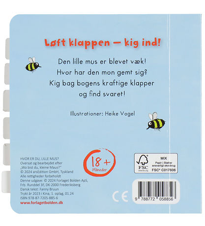 Forlaget Bolden Bok m. Klappa - Var är du, Liten Mus?