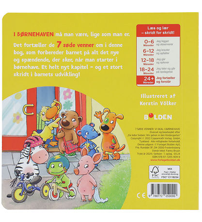 Forlaget Bolden Boek - 7 Lieve Vriendjes - We gaan naar de kleut Forlaget Bolden Boek - 7 Lieve Vriendjes - We gaan naar de kleut