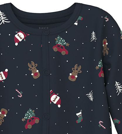 Name It Nightsuit - NbnVismas - Dark Sapphire/Christmas