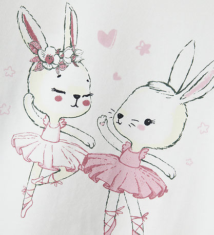 Name It Blouse - NmfVix - Bright White/Dancing Bunnies