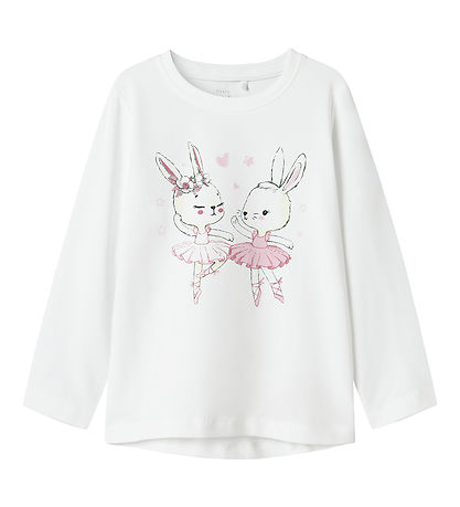 Name It Blouse - NmfVix - Bright White/Dancing Bunnies