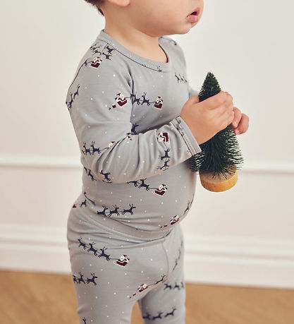 Müsli Bodysuit L/æ - Santa - Jasmin Blue