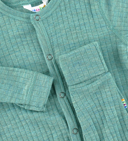 Joha Pyjamapak m. Voeten - Wol - Groen