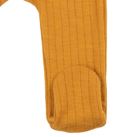 Joha Leggings w. Feet - Wool - Yellow