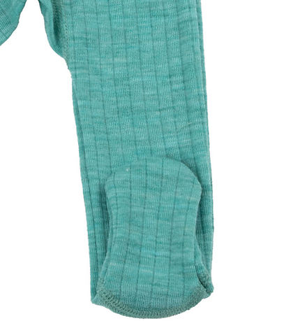 Joha Leggings m. Fuß - Wolle - Grün Joha Leggings m. Fuß - Wolle - Grün