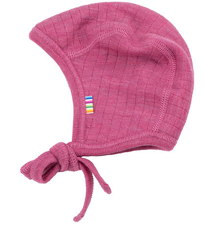 Joha Baby Hat - Wool - 2-layer - Raspberry Joha Baby Hat - Wool - 2-layer - Raspberry