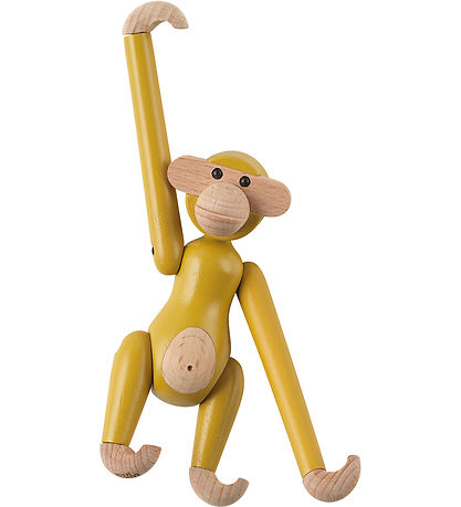 Kay Bojesen Wooden figure - Monkey - Vintage - Mini - Yellow