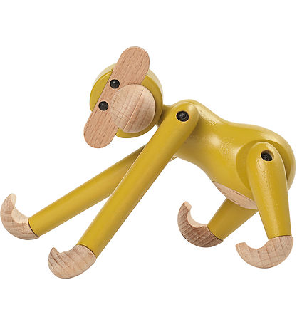 Kay Bojesen Wooden figure - Monkey - Vintage - Mini - Yellow