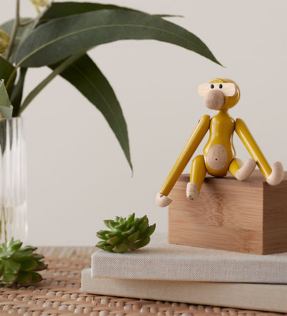 Kay Bojesen Wooden figure - Monkey - Vintage - Mini - Yellow
