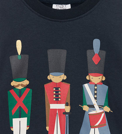 Hust and Claire Peysa - Sune - Dökkblátt Hust and Claire Peysa - Sune - Dökkblátt