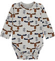 Hust and Claire Bodysuit L/æ - Billy - Soft Grey Melange Hust and Claire Bodysuit L/æ - Billy - Soft Grey Melange