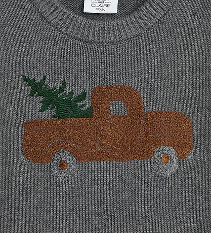 Hust and Claire Waistcoat - Knitted - Princo - Grey Mist Melange Hust and Claire Waistcoat - Knitted - Princo - Grey Mist Melange