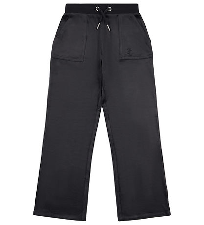 Juicy Couture 벨루어 바지 - 레이라 포켓 - 블랙