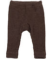 Joha Leggings - Knitted - Wool - Dark Brown Joha Leggings - Knitted - Wool - Dark Brown
