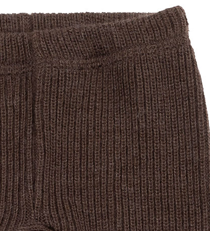 Joha Leggings - Knitted - Wool - Dark Brown Joha Leggings - Knitted - Wool - Dark Brown