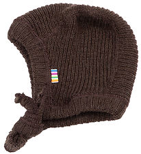 Joha Baby Hat - Knitted - Wool - Dark Brown Joha Baby Hat - Knitted - Wool - Dark Brown