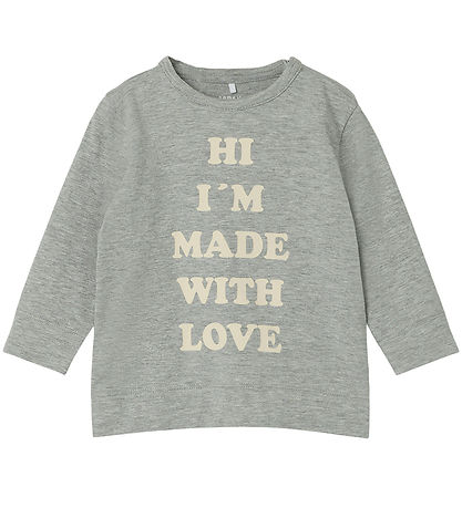 Name It Blouse - NbmLara - Grey Melange Name It Blouse - NbmLara - Grey Melange