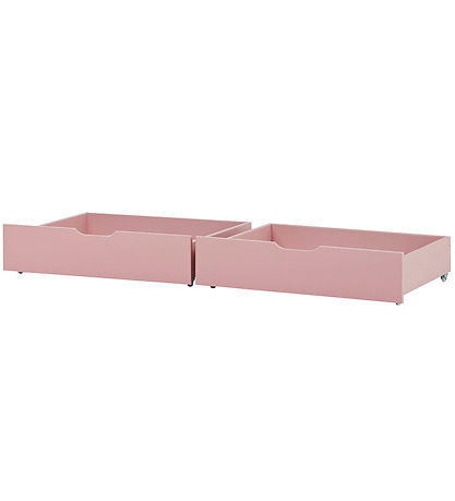 Hoppekids Drawers w. Wheels - 2 pcs - 70x160 cm - Pale Rose