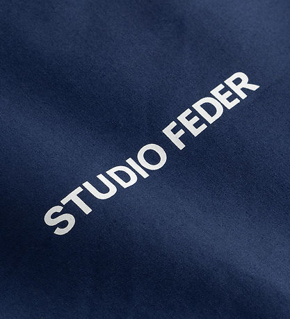 Studio Feder Snyrtitaska - Celia - Striga - Dökkblátt