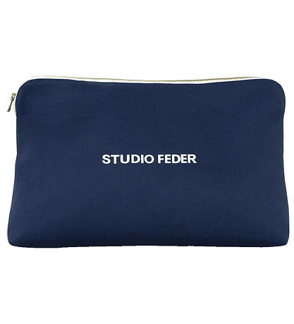 Studio Feder Snyrtitaska - Celia - Striga - Dökkblátt