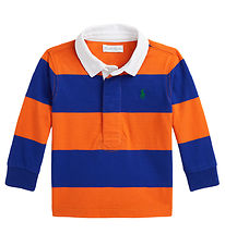 Polo Ralph Lauren Polo shirt - Orange/Blue Striped Polo Ralph Lauren Polo shirt - Orange/Blue Striped