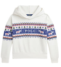 Polo Ralph Lauren Hoodie - White w. Embroidery Polo Ralph Lauren Hoodie - White w. Embroidery