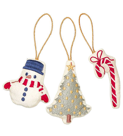 Cam Cam Kerstversiering-Set - 3-pack - Sneeuwpop