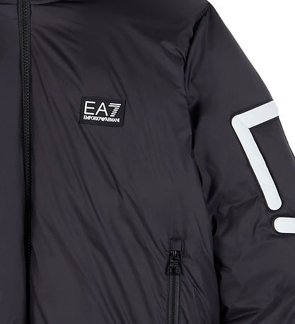 EA7 Puffer Jacket - Armani Blue w. White EA7 Puffer Jacket - Armani Blue w. White