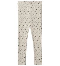Fliink Leggings - Kelly - Sandshell w. Bows Fliink Leggings - Kelly - Sandshell w. Bows