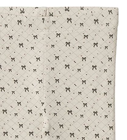 Fliink Leggings - Kelly - Sandshell w. Bows Fliink Leggings - Kelly - Sandshell w. Bows