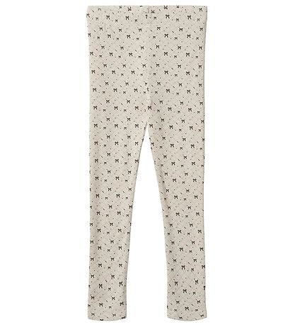 Fliink Leggings - Kelly - Sandshell w. Bows Fliink Leggings - Kelly - Sandshell w. Bows