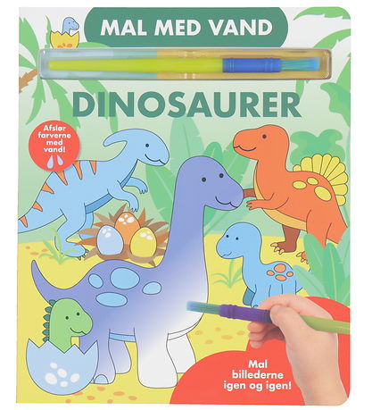 Alvilda Colouring Book - Paint With Water - Dinosaurs