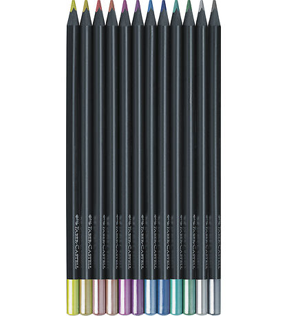 Faber-Castell Colouring Pencils - 12 pcs - Metallic