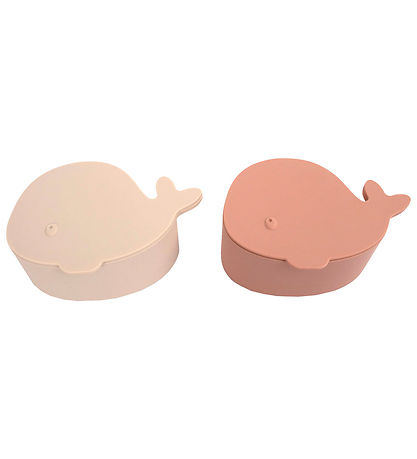 Filibabba Snackboxes - Silicone - The whale Christian - 2-Pack -