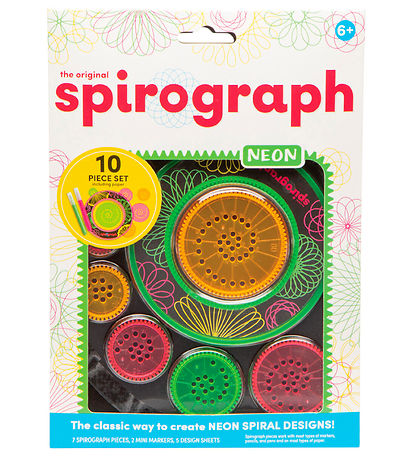 Spirograph 드로잉 세트 - 10개 - 밸류 - 네온