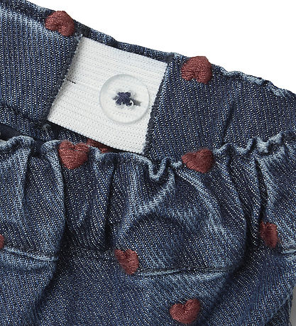 Lil' Atelier Jeans - Loose - NbfLiva - Dark Blue Denim/Heart Pac