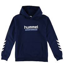 Hummel Kapuzenpullover - hmlJr Logo Hoodie - Dress Blue Hummel Kapuzenpullover - hmlJr Logo Hoodie - Dress Blue