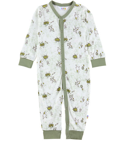 Joha Nightsuit - Bamboo - Off White w. Print Joha Nightsuit - Bamboo - Off White w. Print