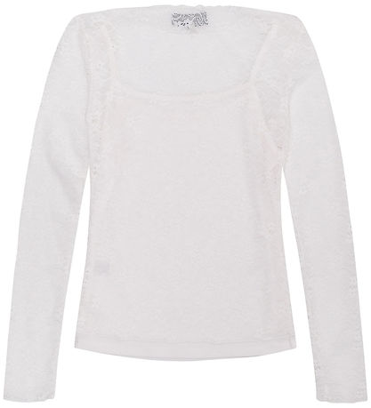 Hound Blouse - Lace - Off White w. Pointelle