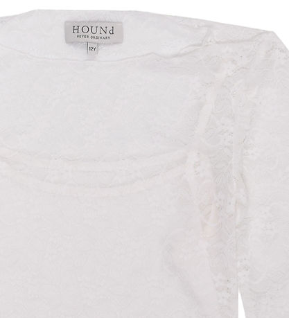 Hound Blouse - Lace - Off White w. Pointelle