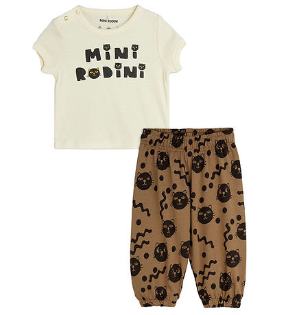 Chats Bébé Set Mini Rodini - Offwhite Chats Bébé Set Mini Rodini - Offwhite