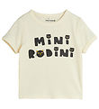 Mini Rodini T-shirt - Cats - Offwhite Mini Rodini T-shirt - Cats - Offwhite