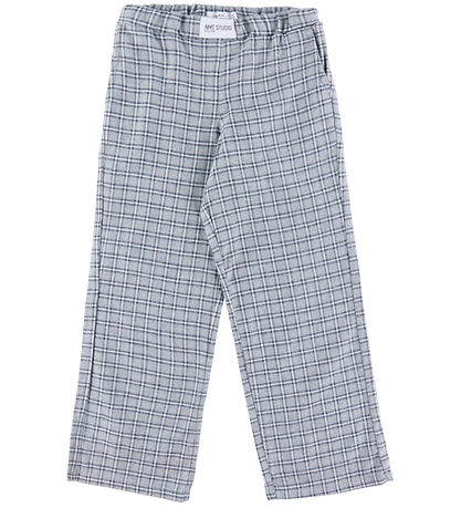 Name It Trousers - NknStrane - Grey Melange Checks