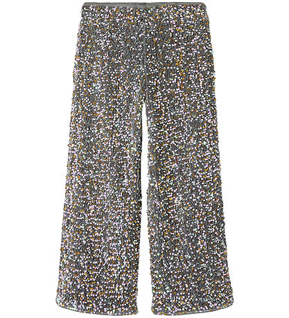 Name It Broek - NkfRunica - Graniet Grey/Gold Eend White