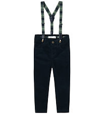 Name It Corduroy Trousers w. Suspenders - NmmRyan - Dark Sapphir