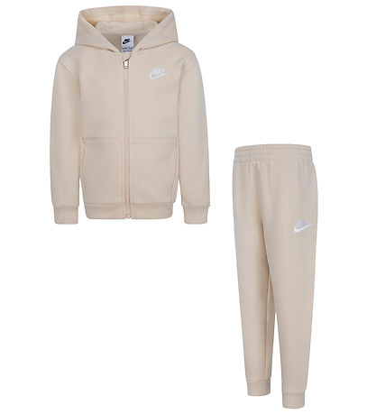 Nike Sweat Set - Cardigan/Sweatpants - Sand drift
