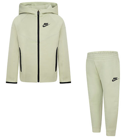 Nike Sweat Set - Cardigan/Sweatpants - Olive Aura