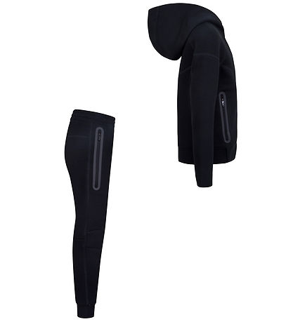 Nike Sweat Set - Tech - Cardigan/Sweatpants - Black